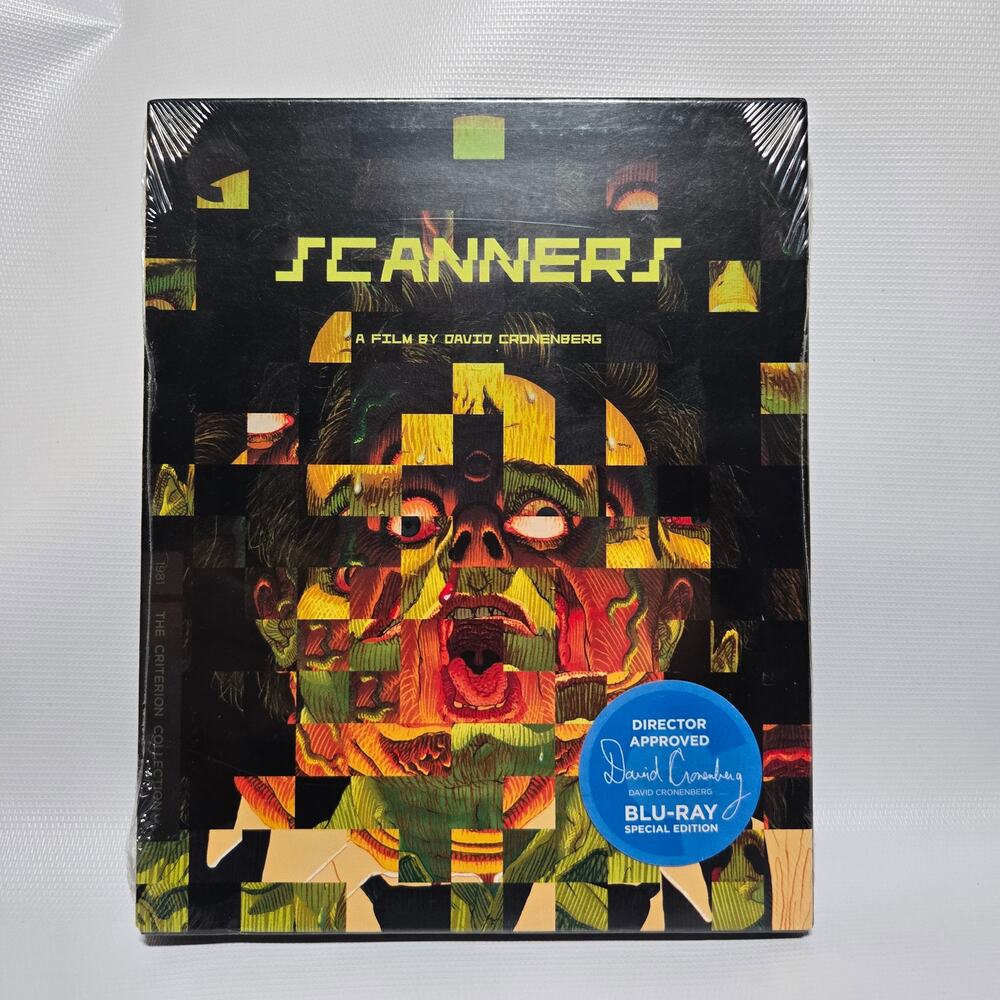 NEW SCANNERS 1981 David Cronenberg Criterion Collection Blu-Ray With  Slipcover